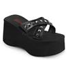 DemoniaCult - FUNN29 Slippers - Schwarz Product image